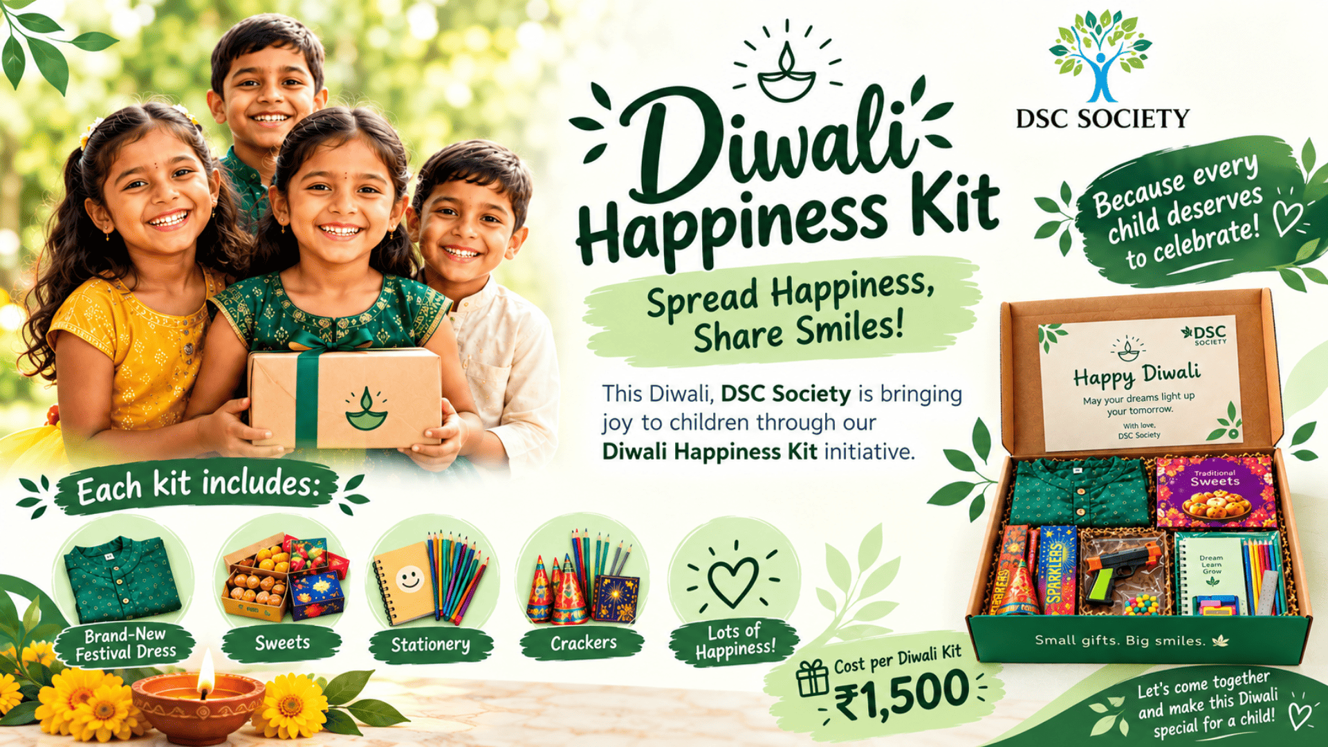 Diwali Donation in Puducherry