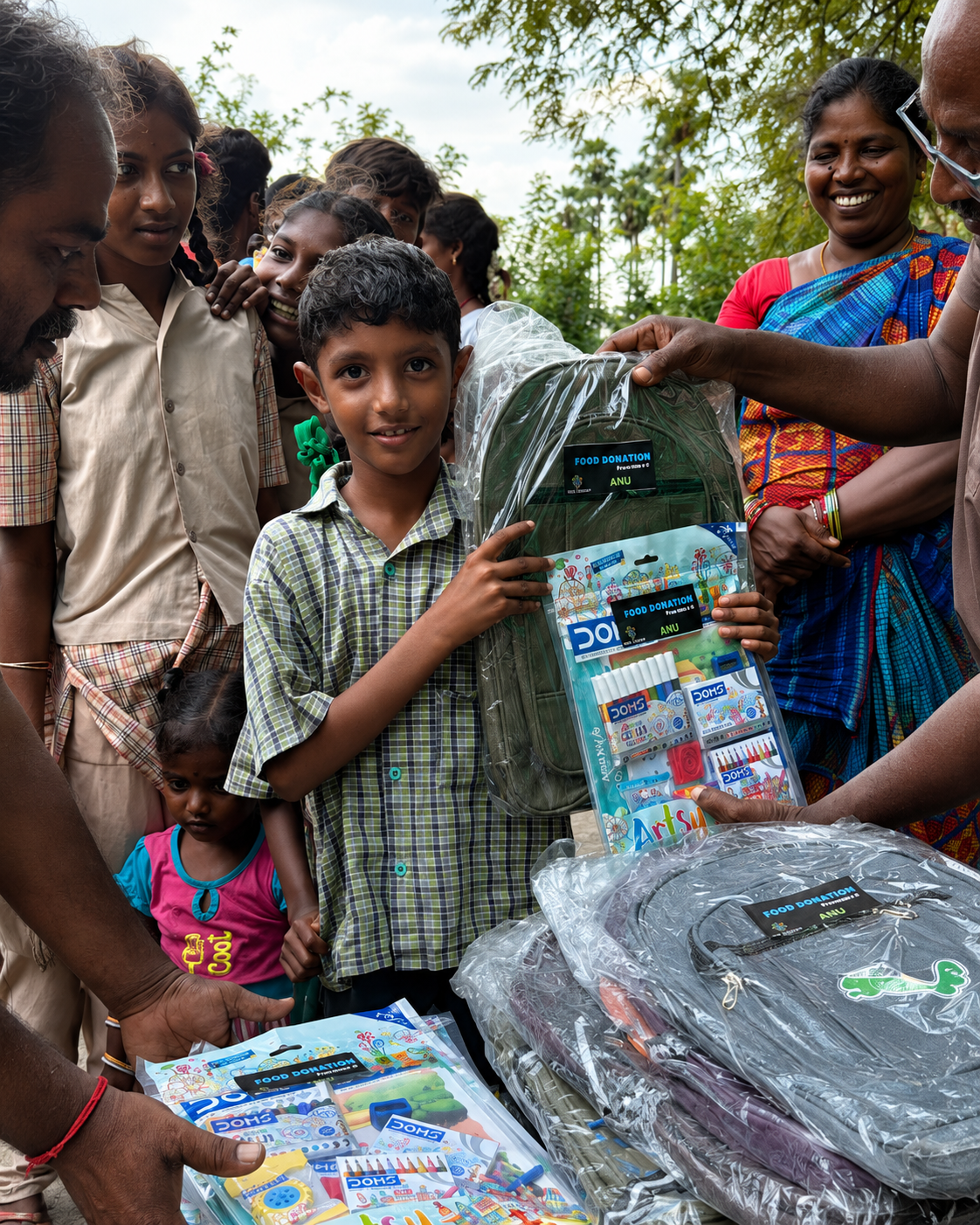 Provide School Bags for Children | Donate ₹450