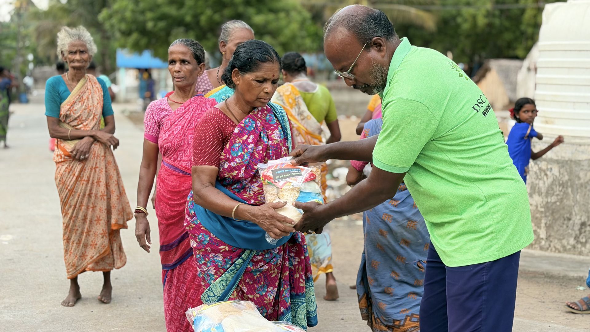 Grocery Donation for Needy Families in Hyderabad